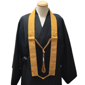 【折五条】安曇野本麻上布 木蘭 無紋