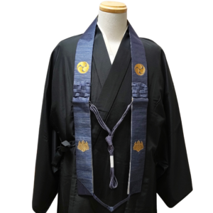 【折五条】枯淡地 紺 桐巴金紋 高野山真言宗